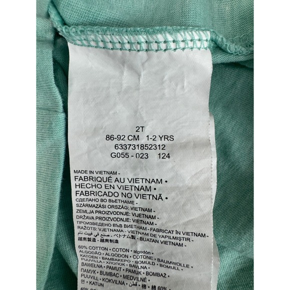 Nike Just Do It Toddler T-Shirt - Turquoise Short Sleeve Tee - 2T - Picture 3 of 7